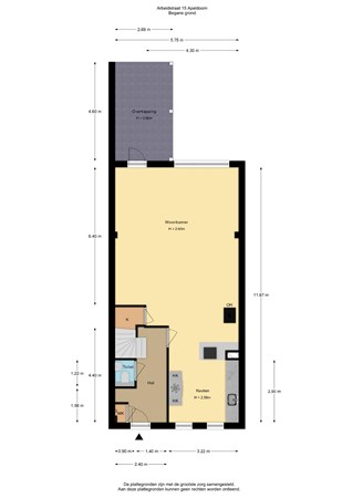 Floorplan - Arbeidstraat 15, 7311 CS Apeldoorn